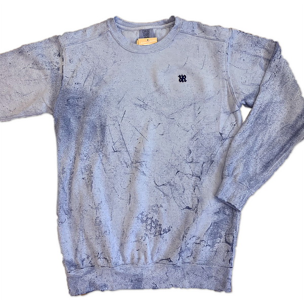 Acid Wash Crewneck Ocean ArnarLimited