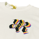 4 Color Glitch Fountain Square Tee